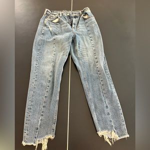 American Eagle Mom Jeans with cute stitching!